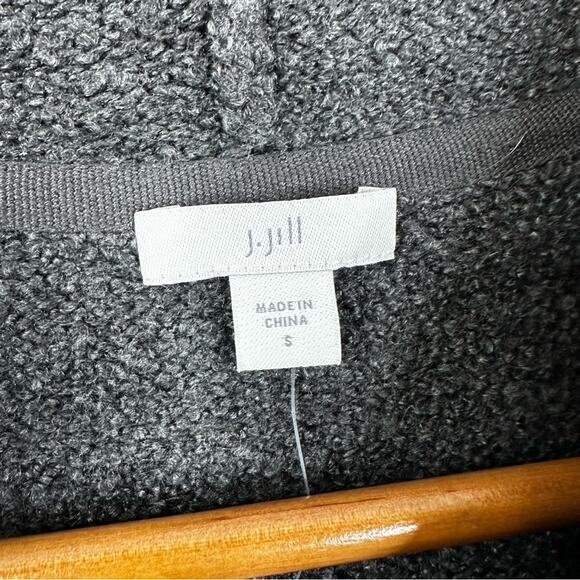 NEW J. Jill Sweater Womens Small Gray Winter Snowflake Cotton Blend Pullover - Picture 3 of 8